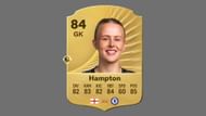 Hannah Hampton guards the goal for the English women's team (Image via EA Sports)